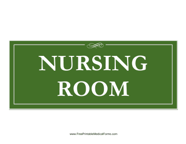 Nursing Room Sign Medical Form
