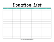 Donation List