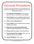 Universal Precautions Sign