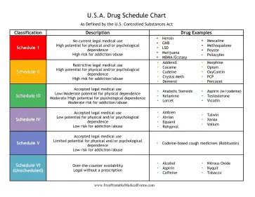 Controlled Substances Chart Medical Form