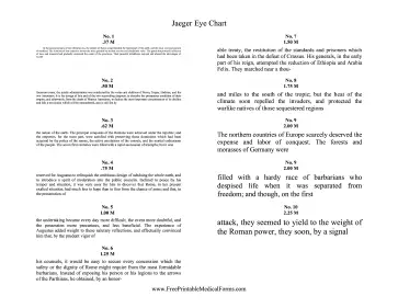 Jaeger Eye Chart Medical Form