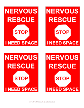 Nervous Rescue Tag Space Medical Form