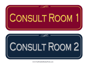 Consultation Room Sign