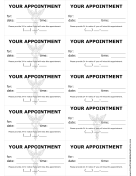 Doctor Appointment Treatment Reminder Cards