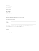 File Medical Claim Letter medical form