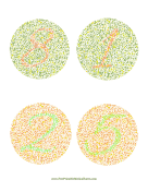 Green Color Blind Test Numbers