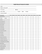 Health Record Tracker for Adults