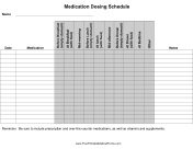 Medication Dosing Schedule