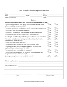 Mood Disorder Questionnaire