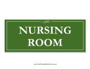 Nursing Room Sign