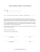 Optometry Dilation Consent Form