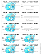 Pediatrician Appointment Treatment Reminder Cards