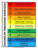 Rating of Perceived Exertion Chart