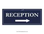 Reception Right Sign