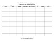 Skincare Products Inventory