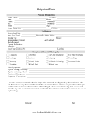 Veterinary Outpatient Form