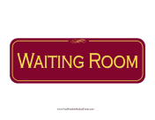 Waiting Room Sign