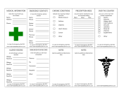 Wallet-sized Medical Information Card
