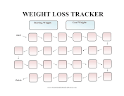 Weight Loss Tracker Arrows medical form