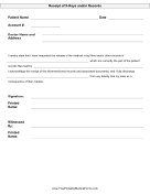 X-ray Release Form