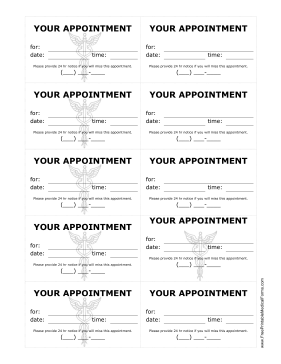 Friendly Reminder Business Appointment Postcards for Clients