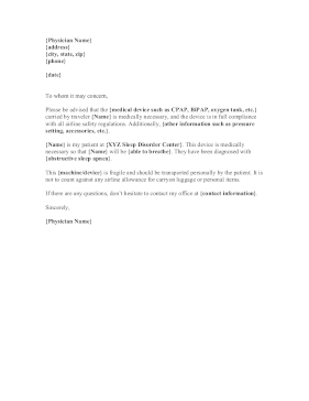 Letter Of Medical Necessity Medical Form