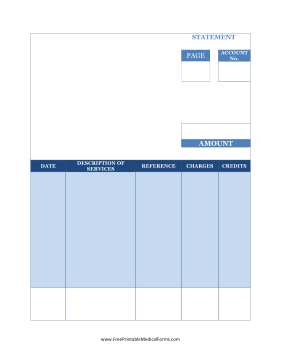 Medical Statement Medical Form