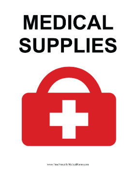 Medical Supplies Sign Medical Form