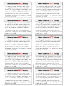 Allergy Card Latex