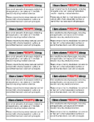 Allergy Card Pineapple medical form