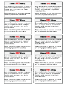 Allergy Card Spice medical form