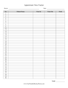 Appointment Time Tracker