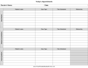 Daily Appointment List