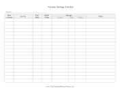 Vaccine Storage Tracker medical form