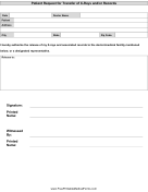 X-ray Transfer Form